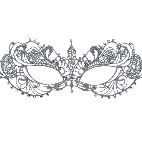 FIFTY SHADES DARKER ANASTASIA MASK-SILVER‎ - Picture 4 of 6